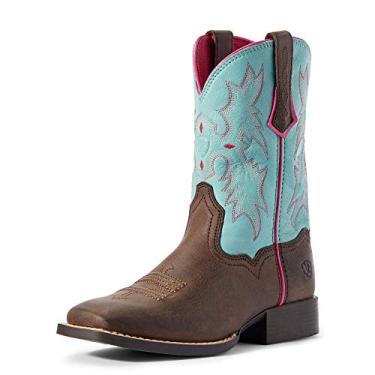 Imagem de Bota caubói infantil Tombstone Western, Bay Brown/Bell Blue, 9 Toddler