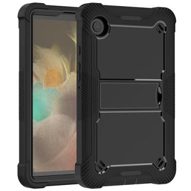 Imagem de Estojo de Capa Case Compatible with Samsung Galaxy Tab A9 2023 SM-X110/X115/X117 8.7inch Duty High Impact Resistant Rugged Hybrid Shockproof Rugged Protective Case w Built-in Stand Capa protetora (Si