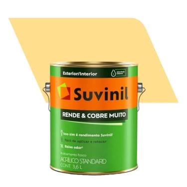 Imagem de Tinta Suvinil látex standard Rende Cobre Muito amarelo canário 3,6 litros