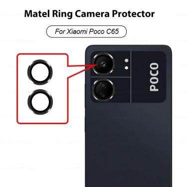 Imagem de Capa Protetora de Câmera para Xiaomi Poco  Metal Frame Ring Case  Lente de Liga de Alumínio  Vidro