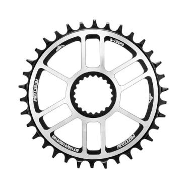 Imagem de ZOCKZ Corrente de bicicleta de 12 velocidades 30T/32T/34T/36T/38T/40T bicicleta de velocidade única estreita ampla e montagem direta com ferramenta de montagem para manivelas M9100/M8100/M7100