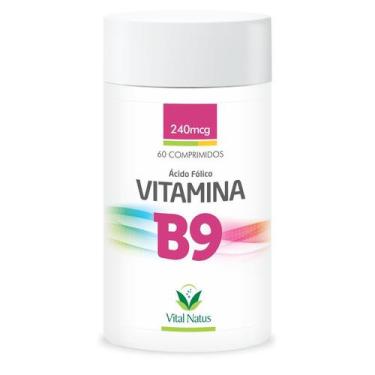 Imagem de Vitamina B9 (Ácido Fólico)  60Comp. - Vital Natus