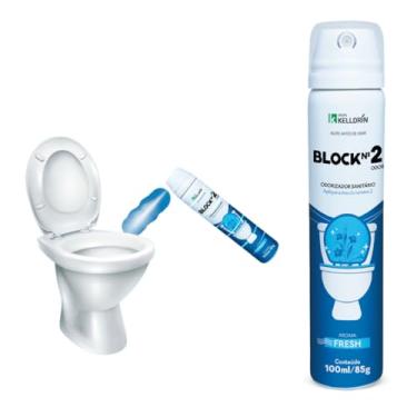 Imagem de Block N º 2 Fresh – Odorizador Sanitário Bloqueador de Odor Sanitário Disfarça o Mal Cheiro Do Número 2