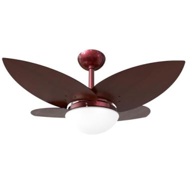 Imagem de Ventilador De Teto Lótus 1025 Com 4 Pás Mdf Luxo Marca Infinity (127v, CHOCOLATE COM PÁS TABACO)