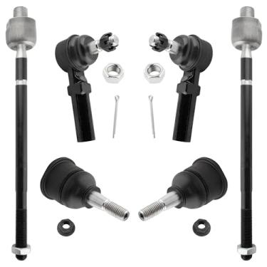 Imagem de MYSMOT K6537 ES2231 EV343 Juntas esféricas inferiores dianteiras extremidades internas e externas para Cadillac XLR 2004 2005 2006 2007 2008 2009 Chevrolet Corvette 1997 1998 1999 2000-20133 , Pacote