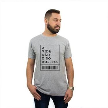 Imagem de Camiseta Turuna Algodão A Vida Só Boleto Masculino-Masculino