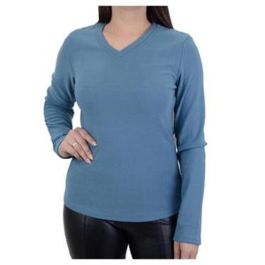 Imagem de Blusa Térmica Feminina Facinelli By Mooncity Azul - 670354-Feminino