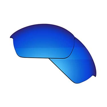 Imagem de Boldbright Lentes de substituição compatíveis com óculos de sol Oakley Flak Jacket - Azul espelhado revestido