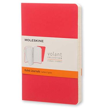 Imagem de Moleskine Volant Journal (Set of 2), Pocket, Ruled, Geranium Red, Scarlet Red, Soft Cover (3.5 X 5.5)