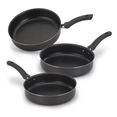 Imagem de Conjunto Frigideiras 18, 20, 22cm Sem Tampa Antiaderente