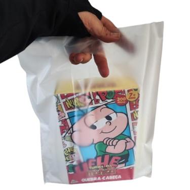 Imagem de 100 SACOLAS PLASTICA BOCA DE PALHAÇO 30X40X0,08 TRANSPARENTE 1°LINHA (TRANSPARENTE)