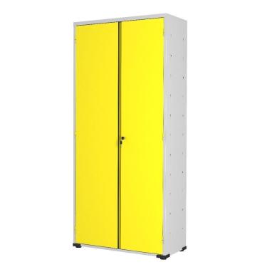 Imagem de Armário Aço Escritório Fechadura 3 Prateleiras Ea301 Amarelo