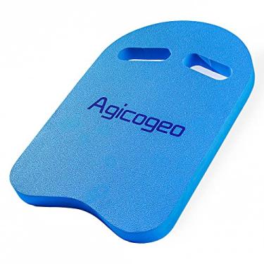 Imagem de Agicogeo Kickboards de natação, equipamento de treinamento de natação para adultos, prancha flutuante auxiliar na piscina para crianças e iniciantes – espuma EVA (azul)
