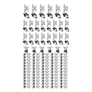 Imagem de Adesivo Etiqueta Escolar Personalizado Vinil Sereia 88UN