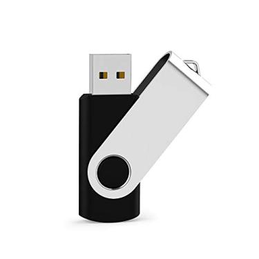 Imagem de Pen Drive USB de 64 GB, pen drive USB 2.0 com zíper giratório JumpDrive (64 GB, preto)