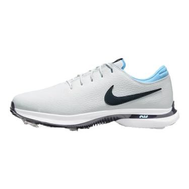 Imagem de Nike Tênis de golfe masculino Air Zoom Victory Tour 3 (DV6798-010, preto/branco-cinza ferro-LT cinza fumo), Platina pura/branco-aquário, azul-obsidiana, 38