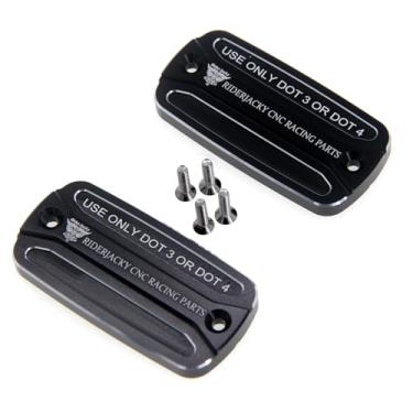 Imagem de Riderjacky Para Honda INTEGRA 750 700 DCT NC750 CBR600F CBR600RR CB1100RS NM4 Vultus PC800 FCS600 Silverwing VFR800 VFR1200X Tampa do reservatório de fluido do cilindro da embreagem do freio dianteiro