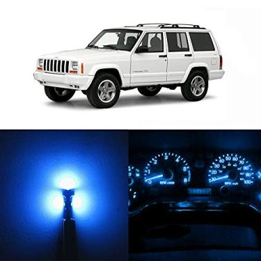 Imagem de WLJH Painel de instrumentos extremamente brilhante azul gelo painel kit de lâmpadas LED completo para Jeep Cherokee XJ 1997-2001, pacote com 21