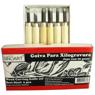 Imagem de Conjunto Goivas Xilogravura 06 Peças | Vários Formatos