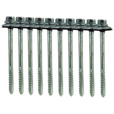 Imagem de Kit 10 Parafuso Para Telha Com Arruelas 5/16``X110 Mm