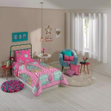 Imagem de Lepper, Edredom Barbie Solteiro Infantil Dupla Face Microfibra Lepper