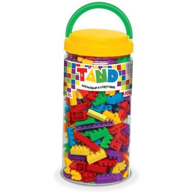 Imagem de Pote Tand Kids 300 Blocos de Montar PVC - Certificado - 1944