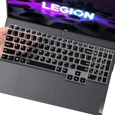Imagem de Capa de teclado para laptop Lenovo Legion 5 5i Pro/Lenovo Legion 5 5i 5p 5pi 7i 39.6 cm 43.9 cm / Legion Slim 7 7i 15.6/Legion 7 40.6 cm/Ideapad Gaming 3 3i Laptop Preto