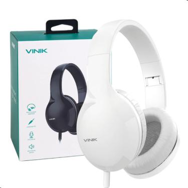 Imagem de Fone De Ouvido Headset Go Tune Vinik Estéreo Plug P2 Branco Fone de Ouvido Vinik Go Tune