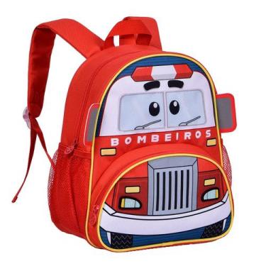 Imagem de Mochila Infantil Escolar Policia Bombeiro Reforçada Clio - Clio Style,