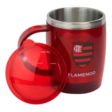 Imagem de Caneca Térmica Com Tampa 450ml - Flamengo - Taimes, Caneca