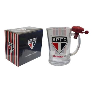 Imagem de Caneca De Vidro Gigante 650ml Com Sino - São Paulo F.c Spfc - Mileno C