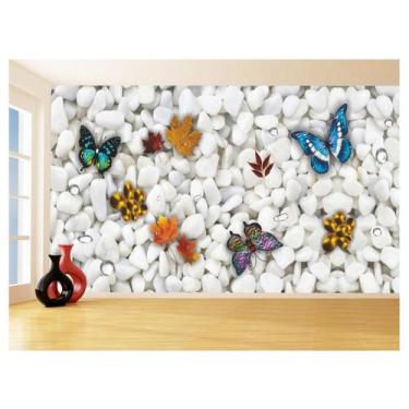 Imagem de Papel Para Piso De Porcelanato Liquido Pedras 3,5M Flr39 - Você Decora