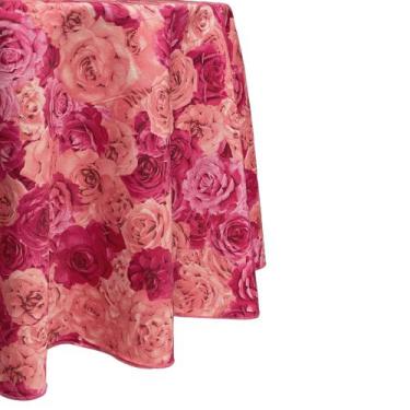 Imagem de Toalha Estampa Dia Das Mães Redonda - MILLENIADECOR, ROSAS PINK, 2,00 