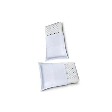 Imagem de Kit 2 Travesseiro Viscoelástico Macio Dor Cervical Terapêutico Magnéti