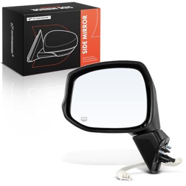 Imagem de A-Premium Espelho retrovisor lateral do motorista compatível com Honda Civic 2012-2013 - Espelho retrovisor externo dobrável manual aquecido - Substituição # HO1320266