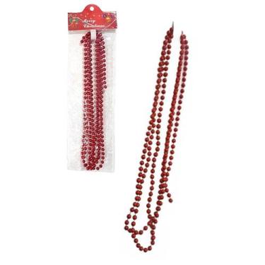 Imagem de Cordão de Bolinhas Decorativo Arvore Natal Vermelho 1,80m - Rio Master