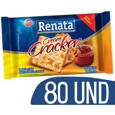 Imagem de Kit Biscoito Em Sachê Renata Cream Cracker - 80 Und