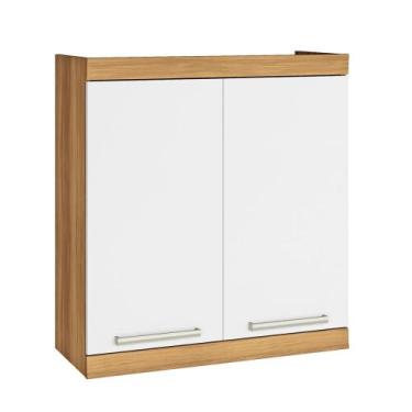 Imagem de Armário de Cozinha Aéreo 2 Portas 100% MDF Burguesa 80cm - Nesher, FRE