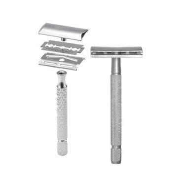 Imagem de Aparelho de Barbear Clássico Vintage Retro Cabeça Flexível Textura Ant