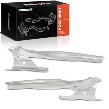 Imagem de A-Premium Dobradiças dianteiras do capô do motorista e do passageiro compatíveis com Honda Pilot 2009-2015, lado esquerdo e direito, conjunto de 2 peças, substituição # 60120SZAA00ZZ, 60170SZAA00ZZ