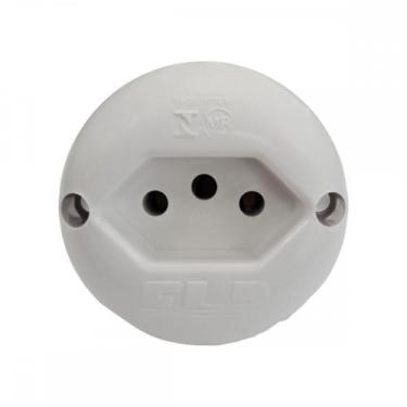 Imagem de Tomada Externa Flp 2P+T. 20A Branca - Kit C/10 Pecas, Branco