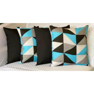 Imagem de Kit C/ 4 Capas P/ Almofadas Decorativas Colorida 48x48 - JZ Enxovais ,