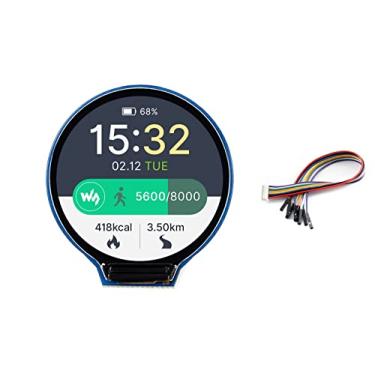 Imagem de Módulo de tela LCD redondo de 1,3 polegadas resolução 240 × 240 65K RGB LCD HAT para Raspberry Pi 4B/3B+/3B/2B/Zero/Zero W/Zero WH, Jetson Nano, Arduino, STM32, driver GC9A01 integrado, interface SPI