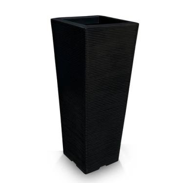 Imagem de Vaso De Planta Alto Decorativo Polietileno 90X40 Preto - Foster Plast
