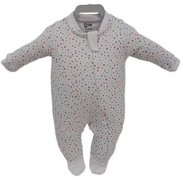 Imagem de Macacão Longo Suedine Luxo Bebê Unissex Zafielo Baby Ref 401, Branco, 