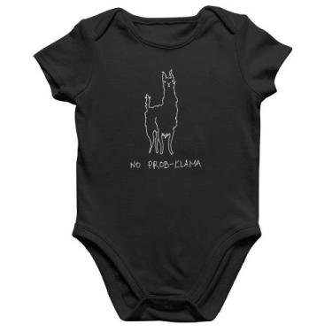 Imagem de Body Bebê Algodão No Prob-llama - Foca na Moda, Preto, M