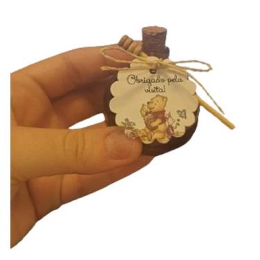 Imagem de potinho lembrancinha para mel maternidade, chá de bebe, nascimento 10 