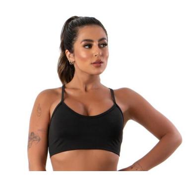 Imagem de Top Fitness Feminino Nadador Alça Fina Academia - JAVA MODAS, Preto, P