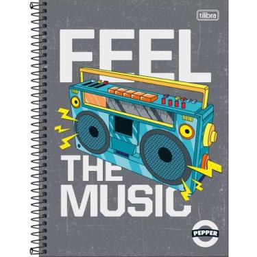 Imagem de Caderno Universitário Espiral 20x27,5 cm Pepper 1 Matéria 80 Folhas CA