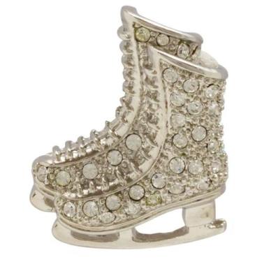 Imagem de Broche Strass Patins de Gelo BRG6132 - Akasaki, Prateado
